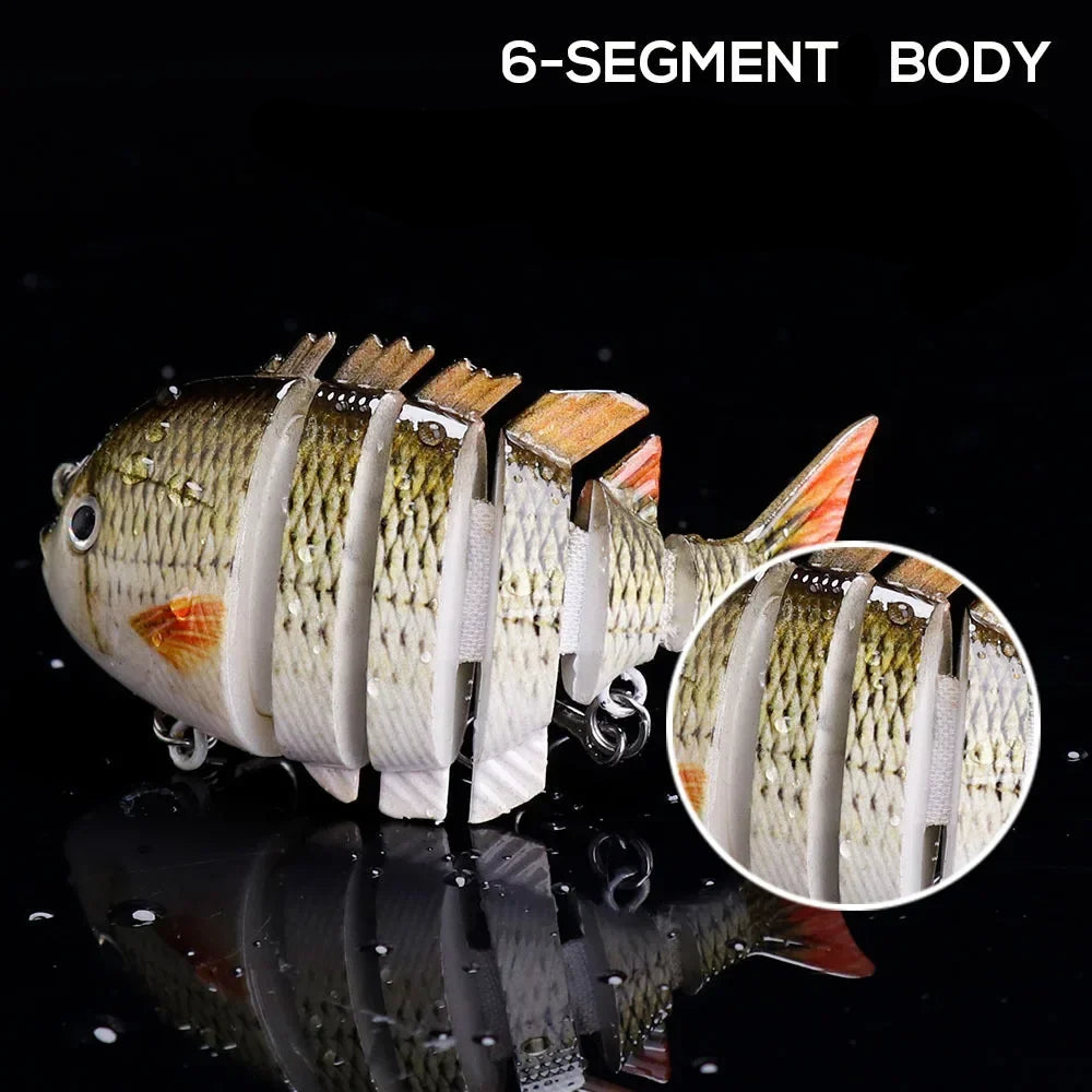 KB Fishing 1pc/5pcs Multi Jointed Panfish Swimbaits