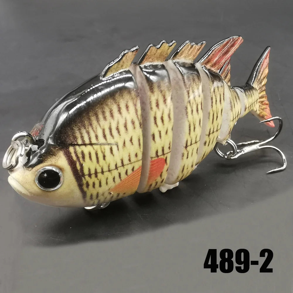 KB Fishing 1pc/5pcs Multi Jointed Panfish Swimbaits
