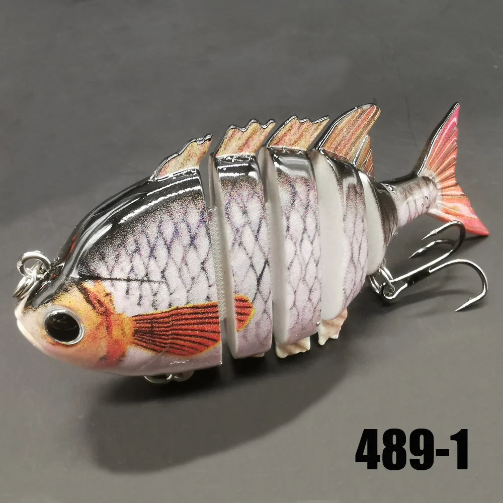 KB Fishing 1pc/5pcs Multi Jointed Panfish Swimbaits