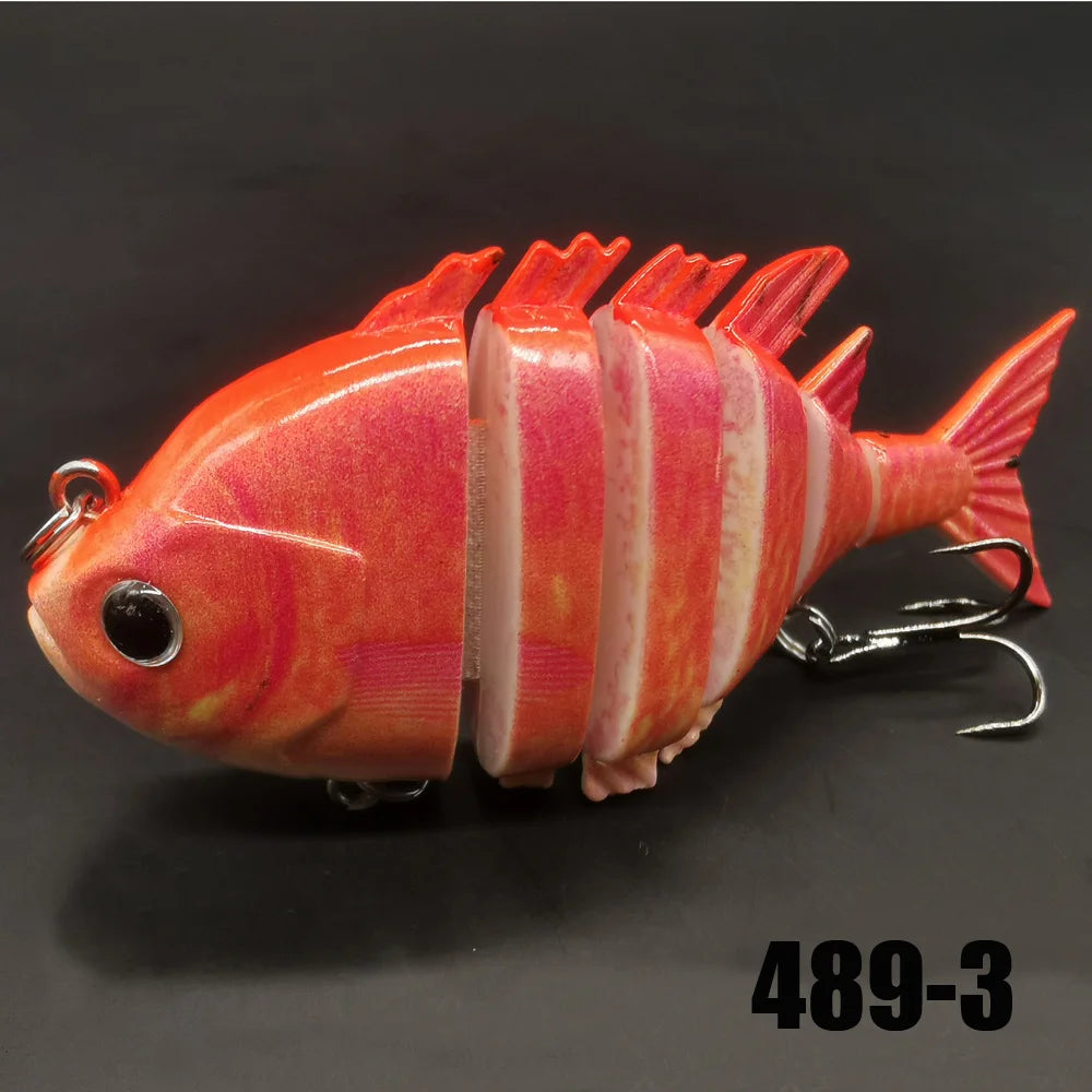 KB Fishing 1pc/5pcs Multi Jointed Panfish Swimbaits