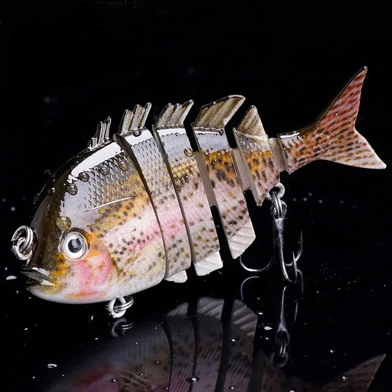 KB Fishing 1pc/5pcs Multi Jointed Panfish Swimbaits