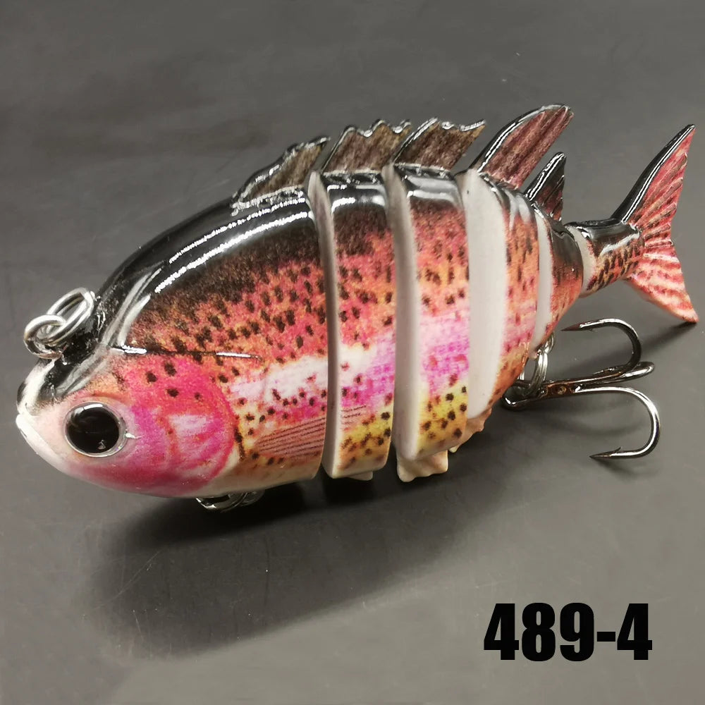 KB Fishing 1pc/5pcs Multi Jointed Panfish Swimbaits