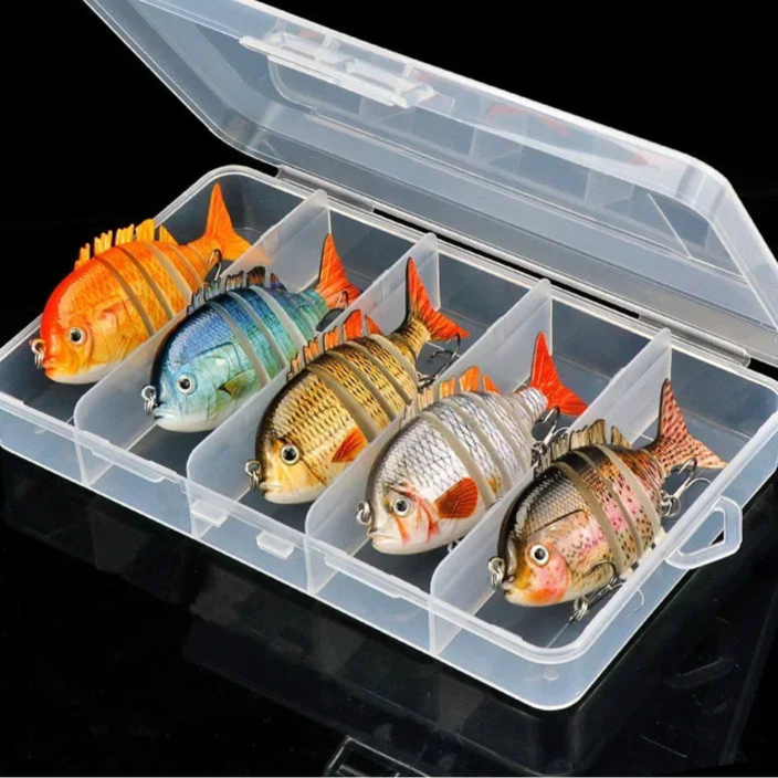 KB Fishing 1pc/5pcs Multi Jointed Panfish Swimbaits