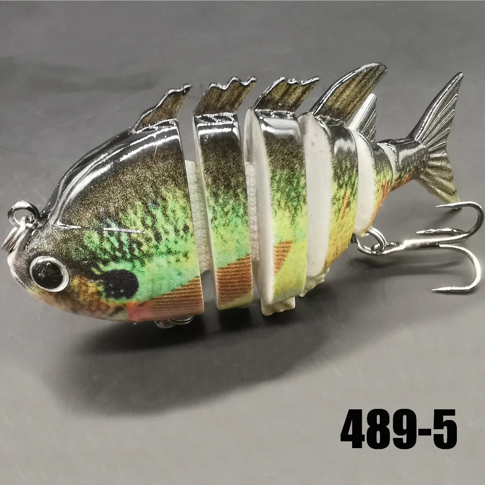 KB Fishing 1pc/5pcs Multi Jointed Panfish Swimbaits